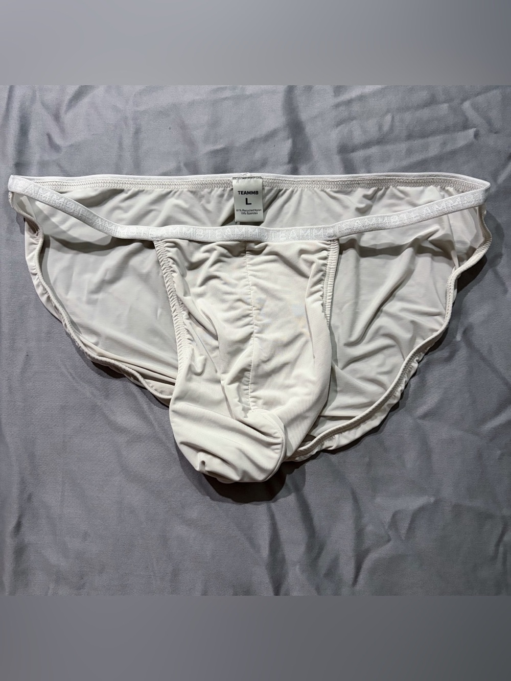 Size Large Teamm8 Glide Micro Brief Flint Grey color Men Underwear Bikini Sport